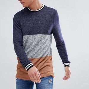 Asos Color-Block Long Sleeve Shirt